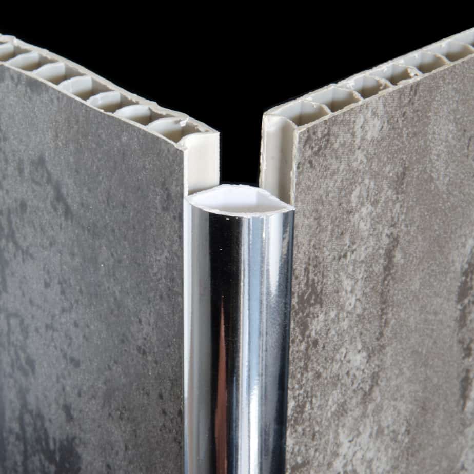 18mm Chrome Internal Corner Quadrant Trim