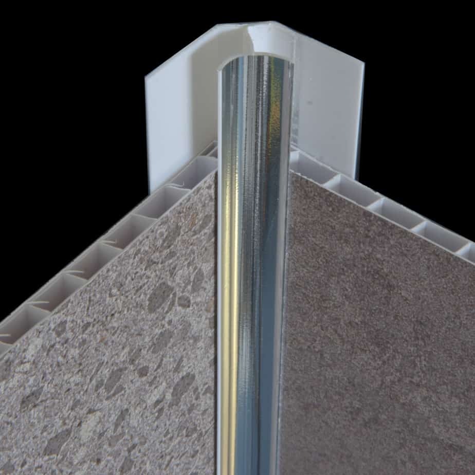 8mm Chrome Internal Corner Trim