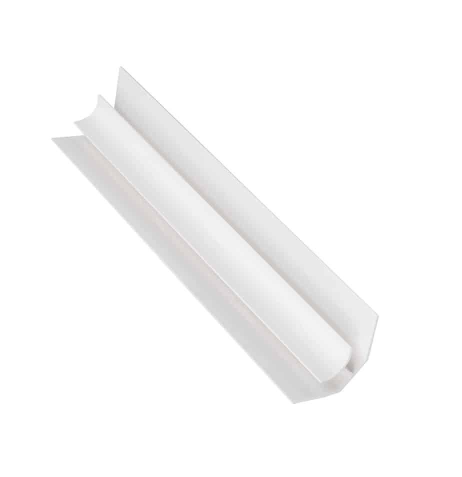 8mm White Internal Corner Trim