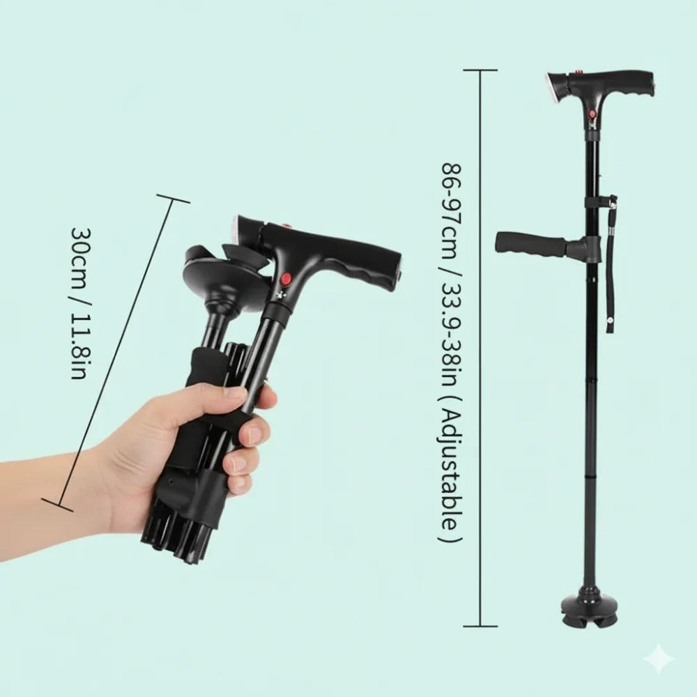 Velora Smart Cane – Retractable & Adjustable