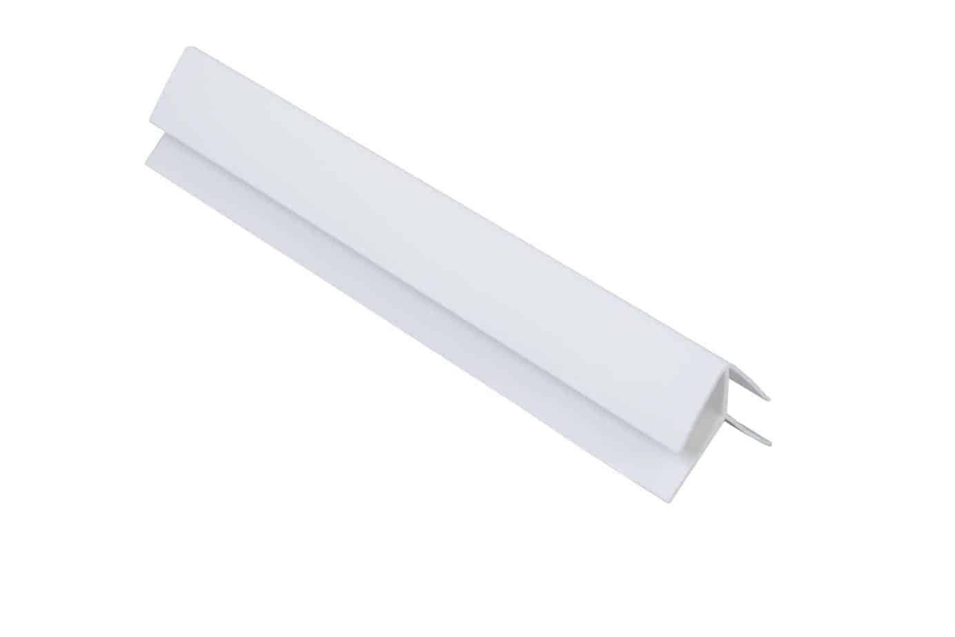 8mm White External Corner Trim