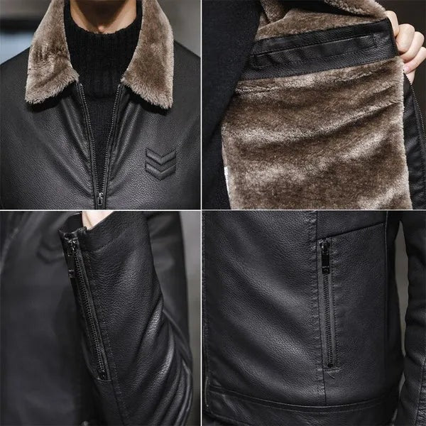 Savern Men’s Leather Jacket