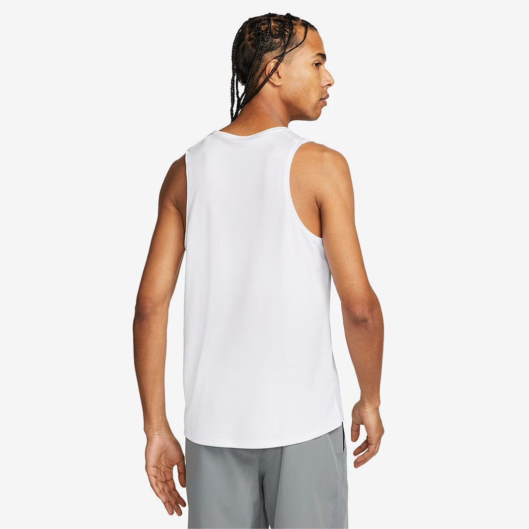 Nike Dri-FIT Miler Singlet White/Reflective Silv