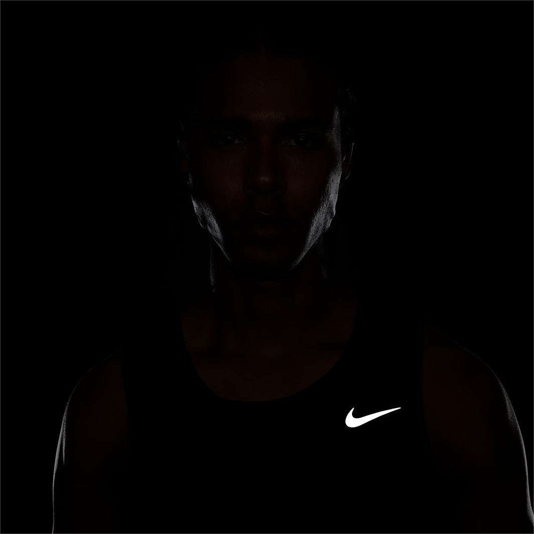 Nike Dri-FIT Miler Singlet  Black/Reflective Silver