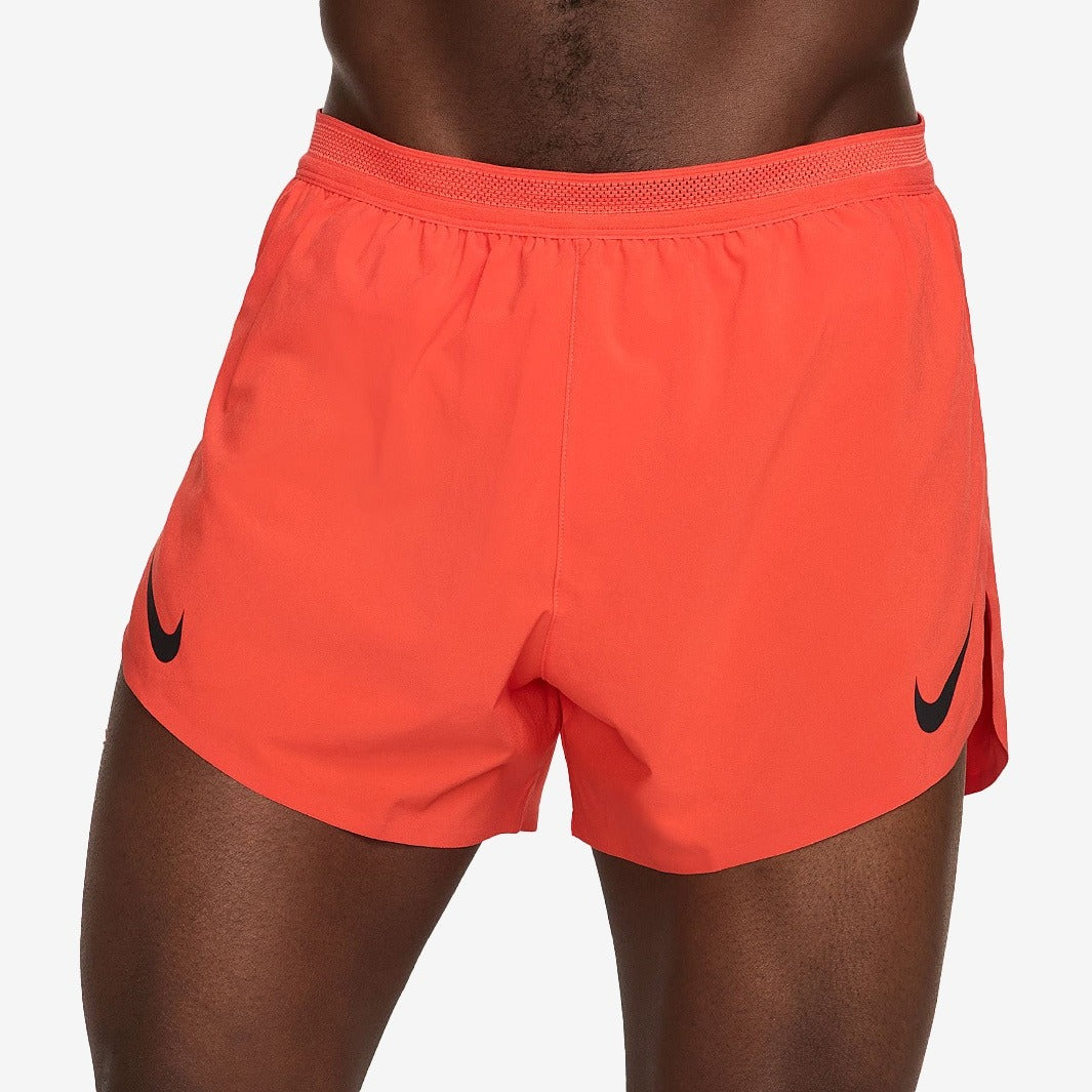 Nike Dri-FIT ADV Aeroswift Brief-Lined 4 Inch Shorts Lt Crimson/(Black)